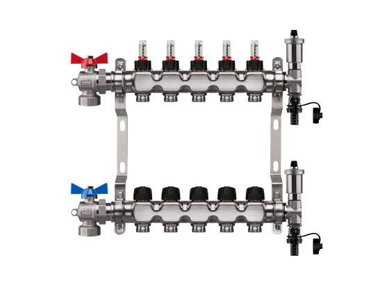 Stainless steel manifolds for UFH and Manual