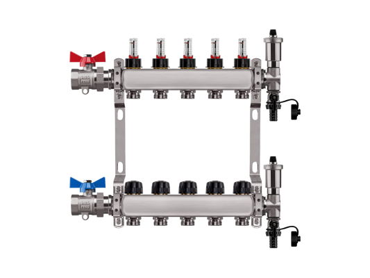Stainless steel manifolds for UFH and Manual new profile