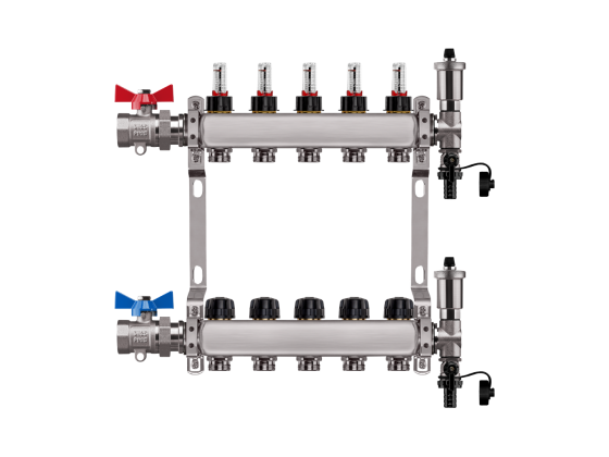 Stainless steel manifolds for UFH and Manual new profile